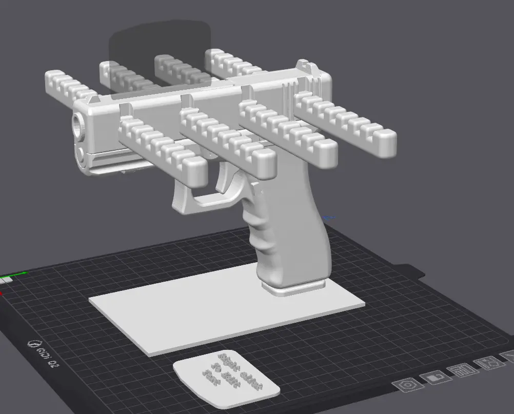 PistolkeychainDisplay.3mf — modelo 3D