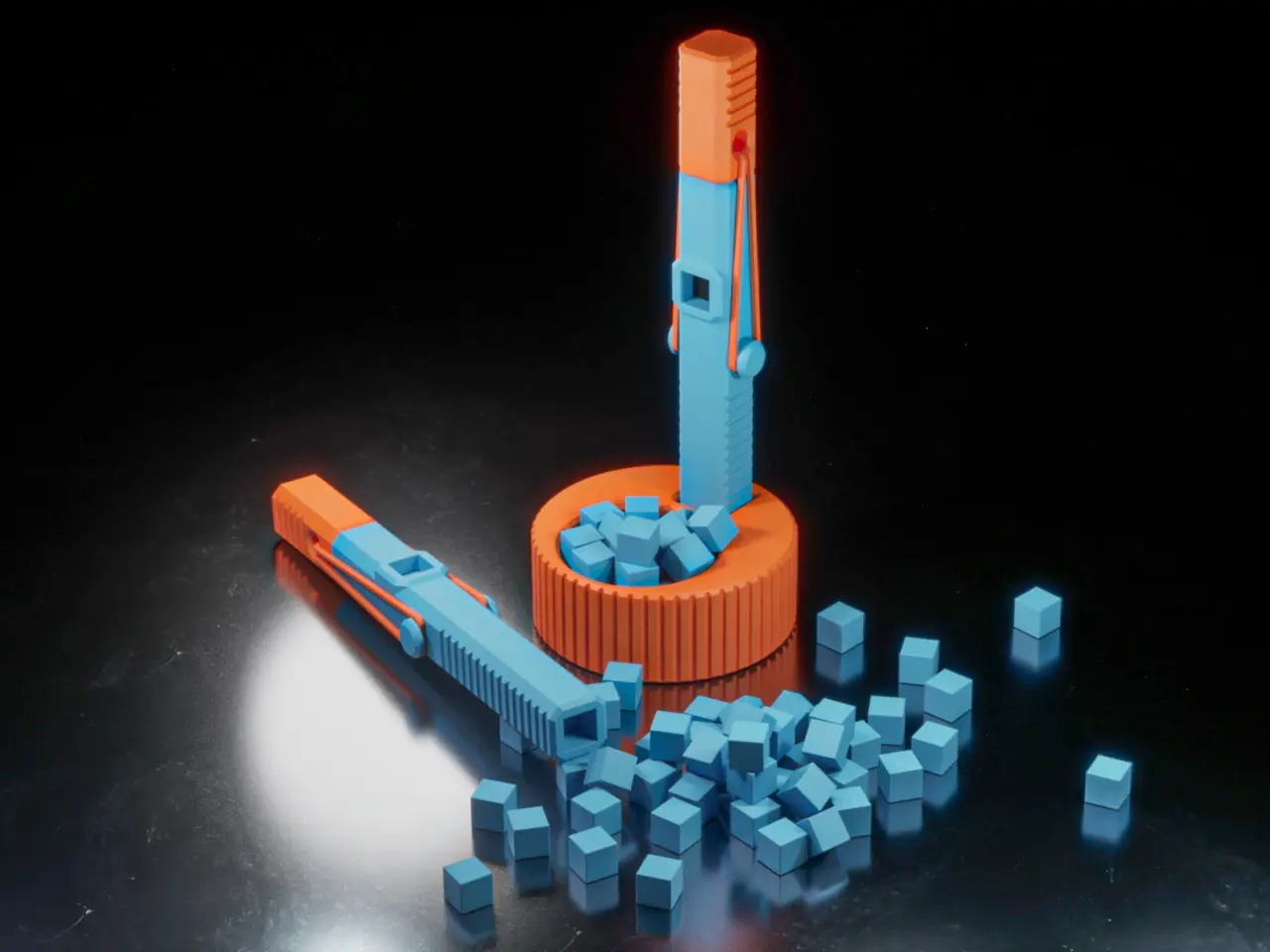 Pew Block Pen – The Ultimate Pocket Shooter! — modelo 3D