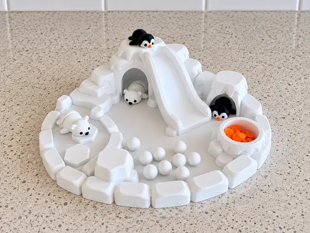 Winter Playset|Polar Bear, Penguin Arctic Playset — modelo 3D