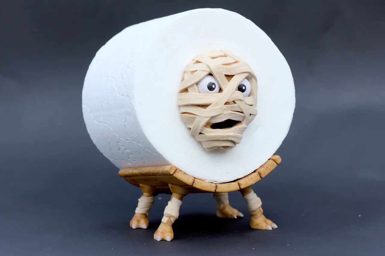 Mummy Toilet Paper Holder (Halloween) — modelo 3D