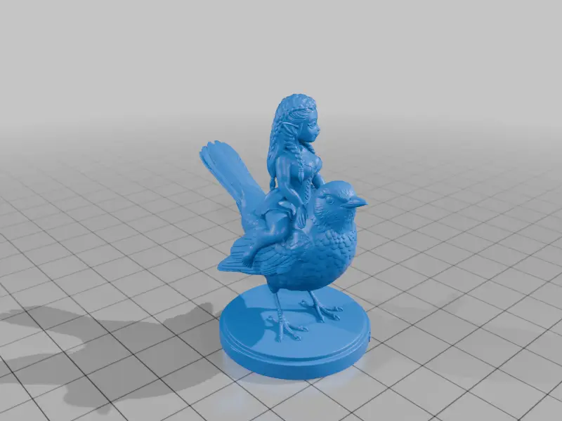 gnome on a blackbird — modelo 3D