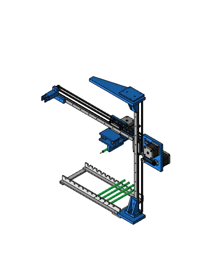 CNC Pen Plotter with Automatic Tool Change v5.step — modelo 3D