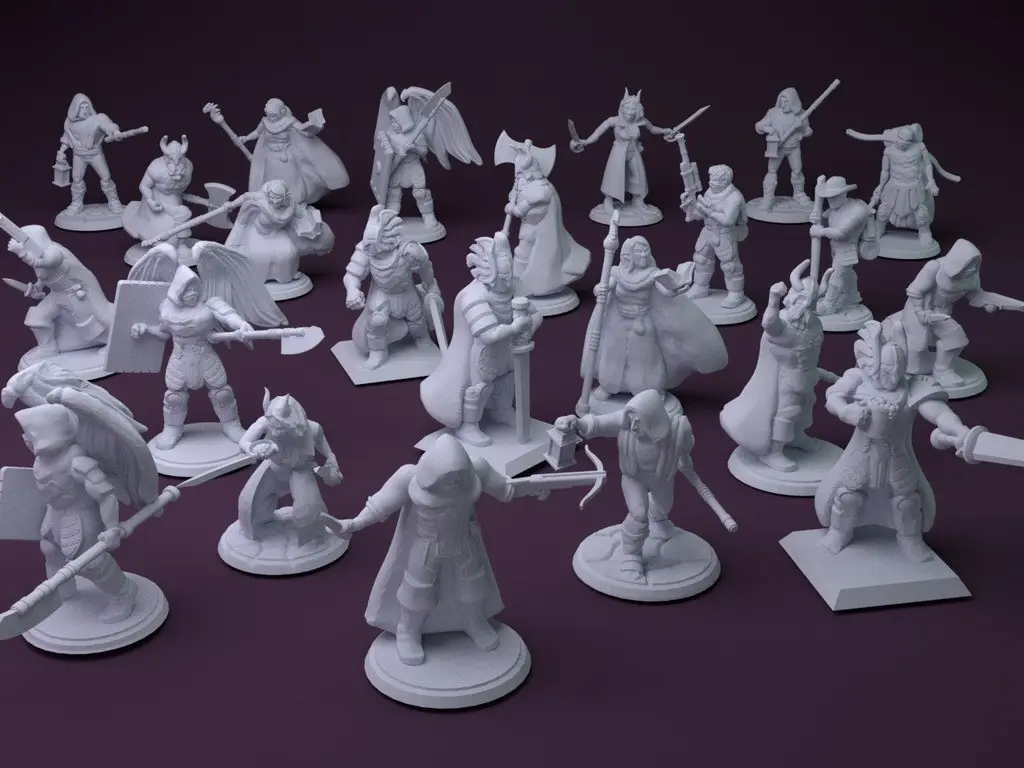 Fantasy Mini Collection (multiple poses) — modelo 3D
