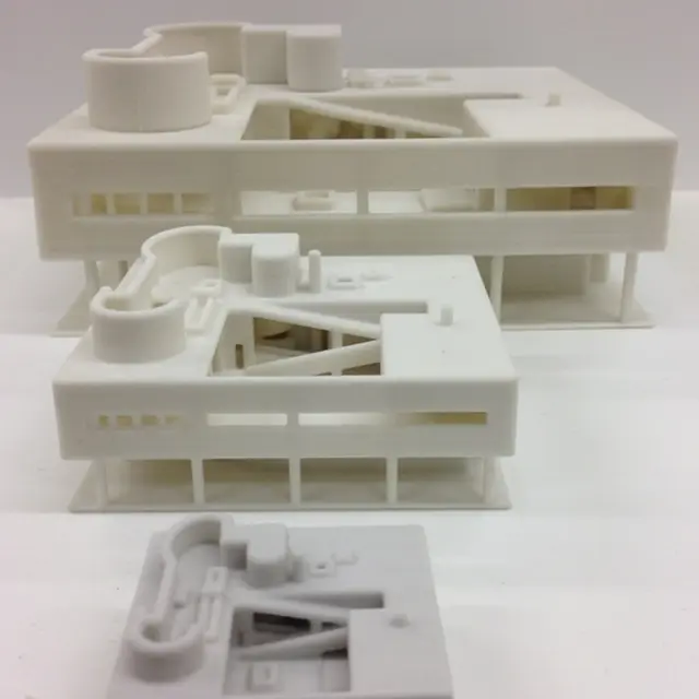 Villa Savoye with internal detail — modelo 3D