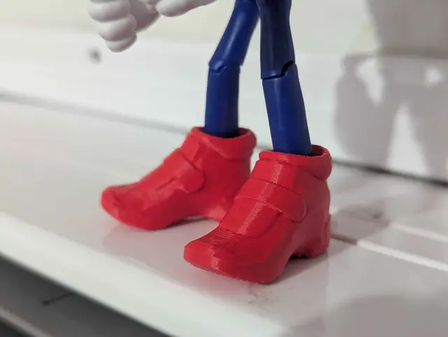 SOAP Shoes for Jakks Pacific 4" Sonic The Hedgehog Action Figure — modelo 3D
