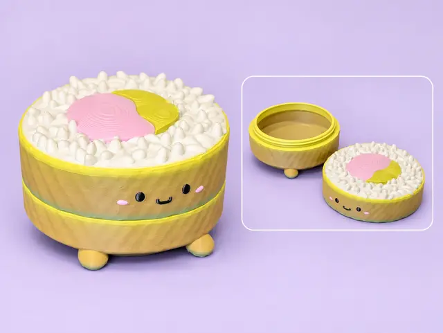 Sushi Buddy Twist-Top Container — modelo 3D