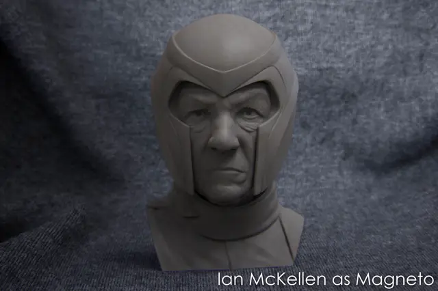 Buste of Ian McKellen as Magneto Free — modelo 3D