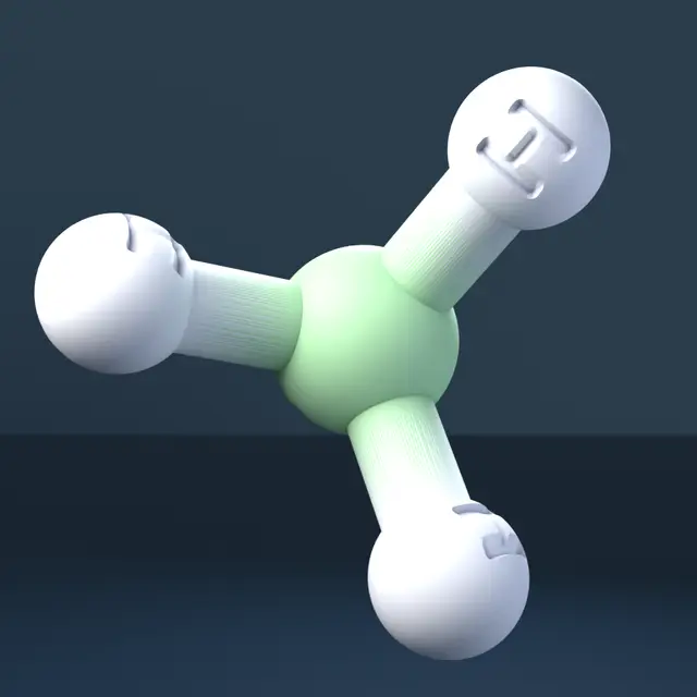 Ammonia 3D Molecular Model — CAS 7664-41-7 — modelo 3D