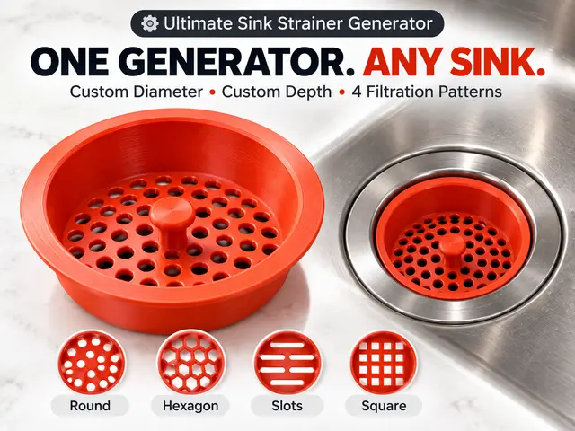 Ultimate Sink Strainer Generator — modelo 3D