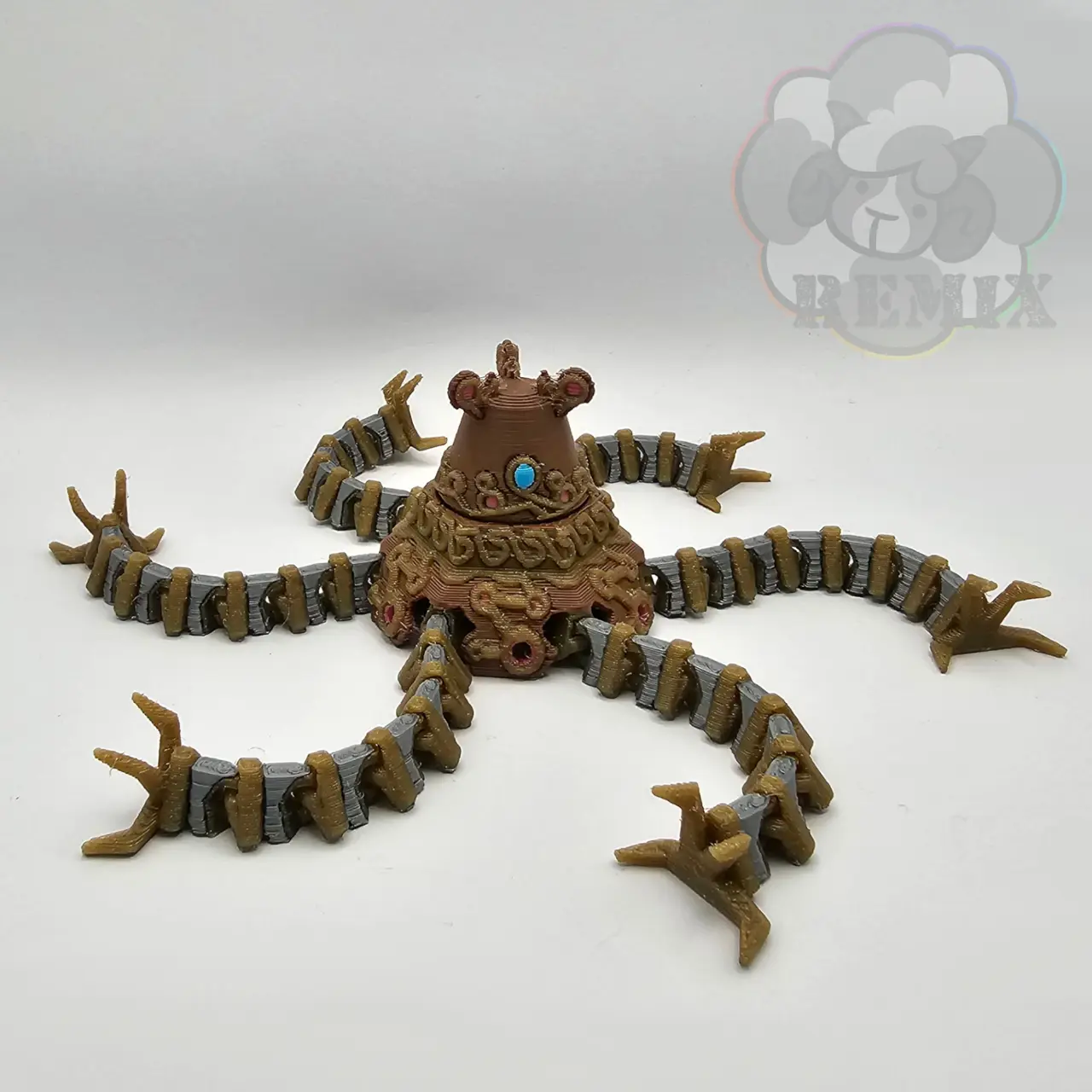 Ancient Guardian - Flexi Articulated Monster with rotating head (Zelda Breath of the Wild) — modelo 3D