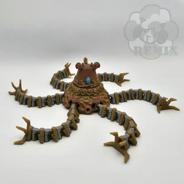 Ancient Guardian - Flexi Articulated Monster with rotating head (Zelda Breath of the Wild) — modelo 3D