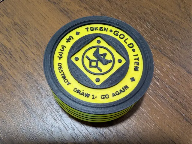 Flesh and Blood - Chunky Stackable Gold Coin Token — modelo 3D