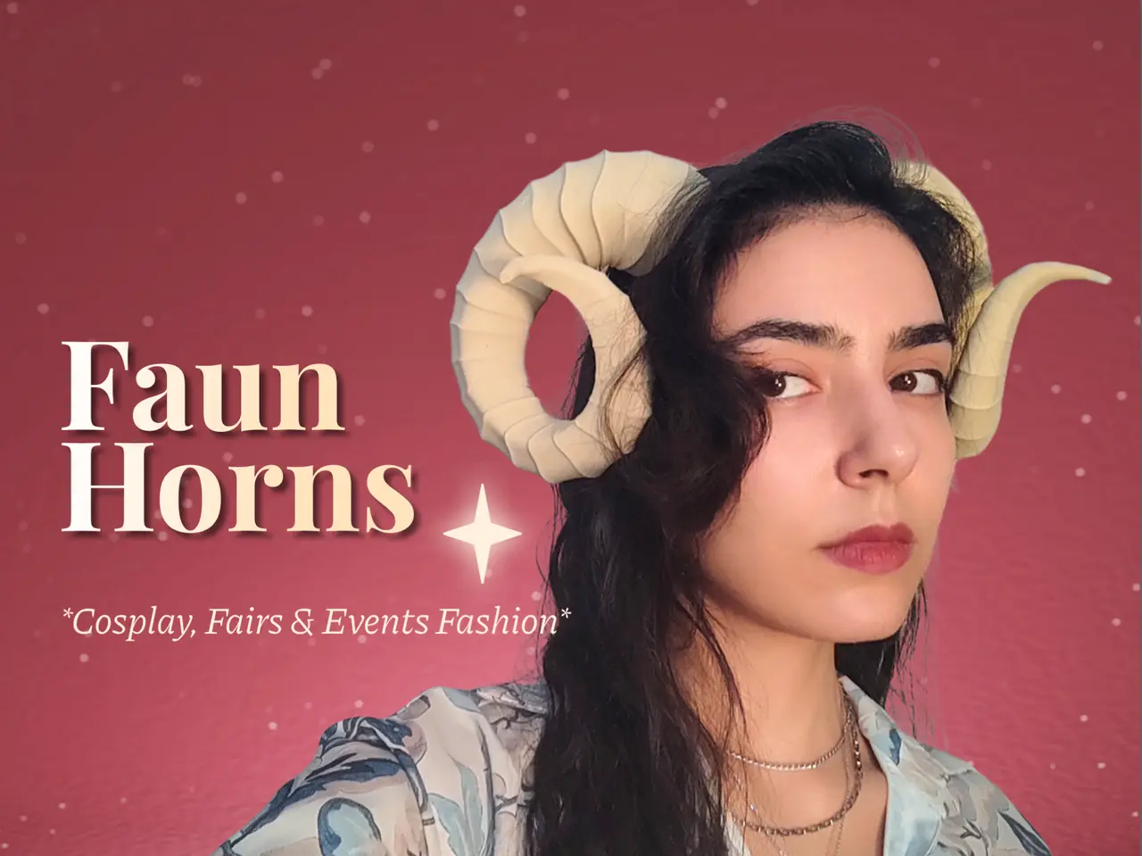 Faun Horns - Wearable LARP & Renfaire Accessory — modelo 3D