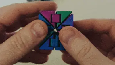 Shape Snake Fidget Fun - Print in Place — modelo 3D