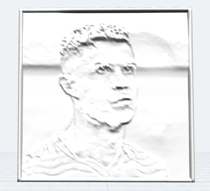 ronaldo lithophane — modelo 3D
