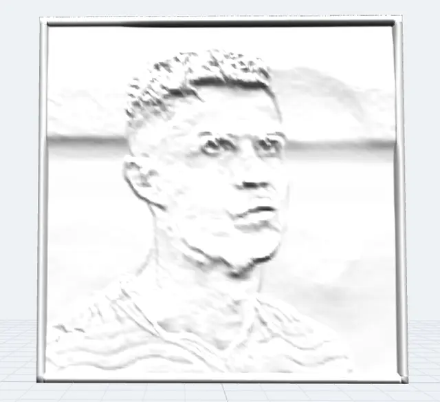 ronaldo lithophane — modelo 3D
