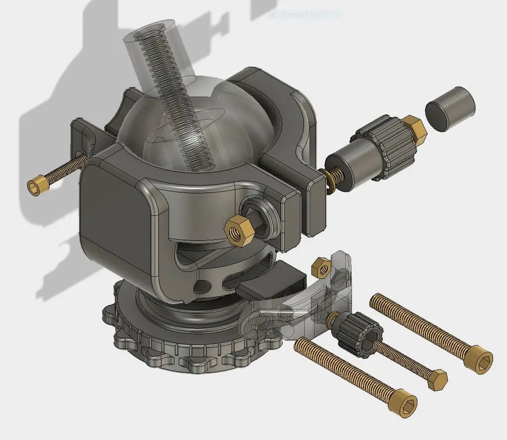 Heavy Duty Tripod Ball Head — modelo 3D
