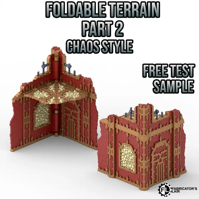 Foldable terrain Part 2 - Free Sample — modelo 3D