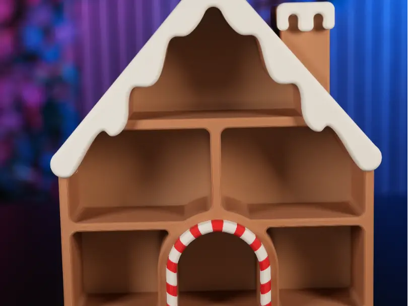 Christmas Gingerbread House Display Box — modelo 3D