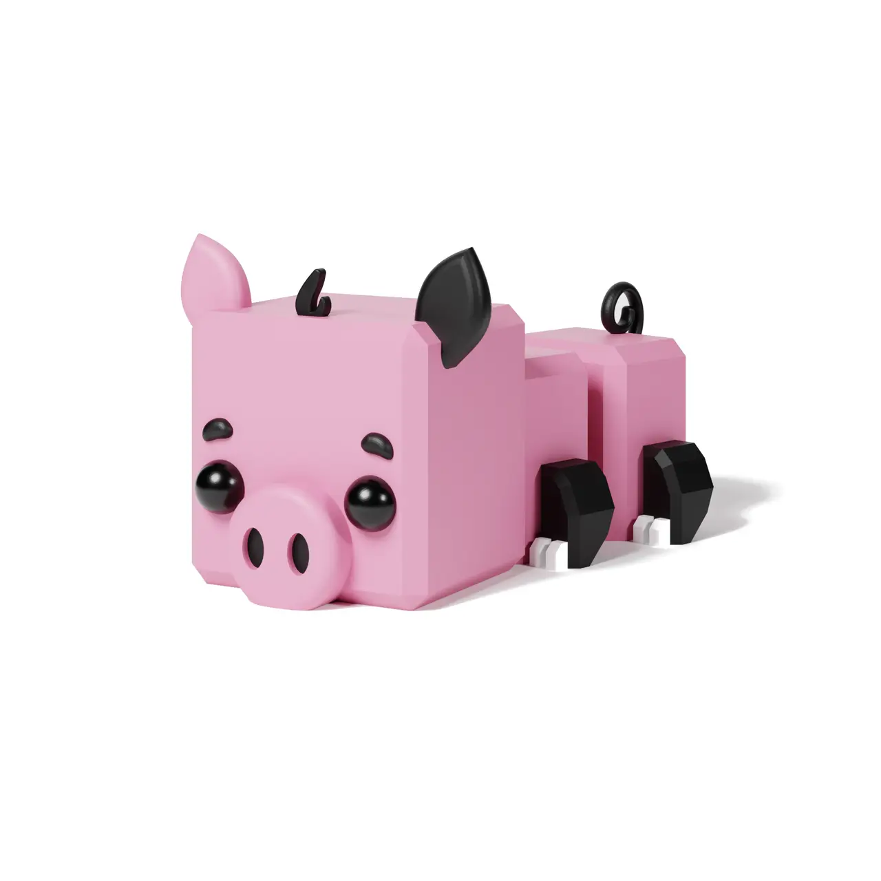 Cute, Flexi Pig — modelo 3D