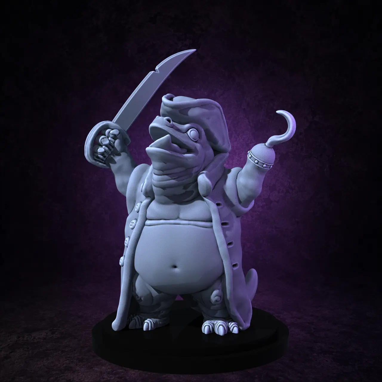 Lizardfolk Pirate (supportless) — modelo 3D