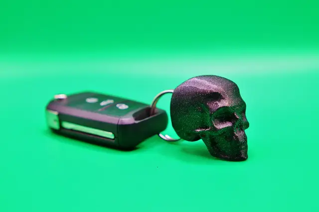 Skull keychain — modelo 3D