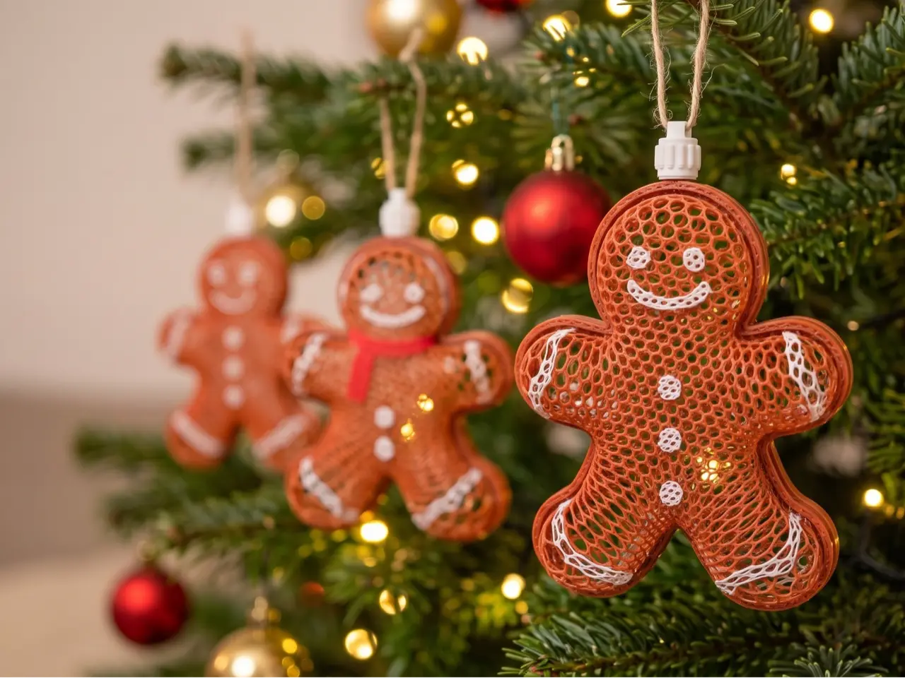 Thermoformed Gingerbread Man | Christmas Ornament — modelo 3D