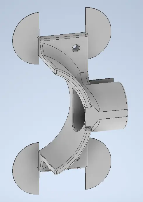 BOSCH Professional GKF 550 Dust suction cup — modelo 3D