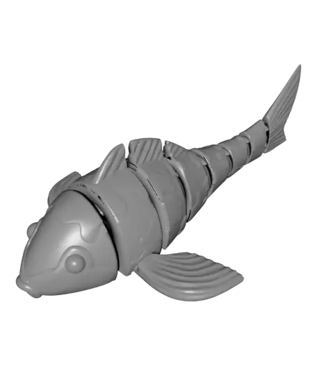 Articulated Koi Carp Fish Toy - FlexiCarp — modelo 3D