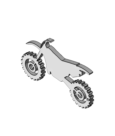 Dirt Bike keychain — modelo 3D