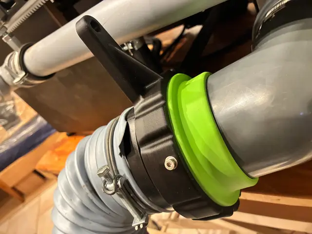 Dust Extraction Quick-Connect Bayonet System – DN90 / DN100 — modelo 3D