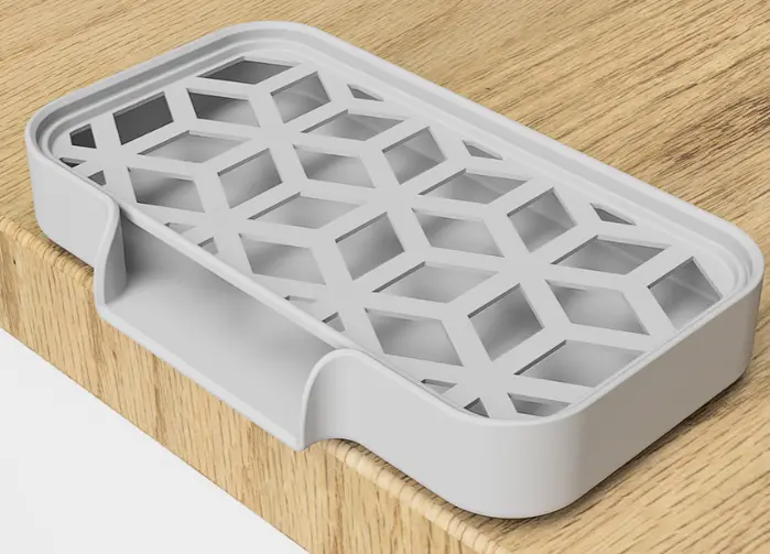 Self Draining Bar Soap Holder — modelo 3D