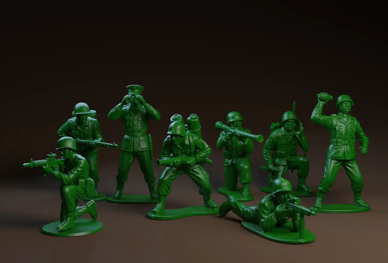 Army Men Collection — modelo 3D