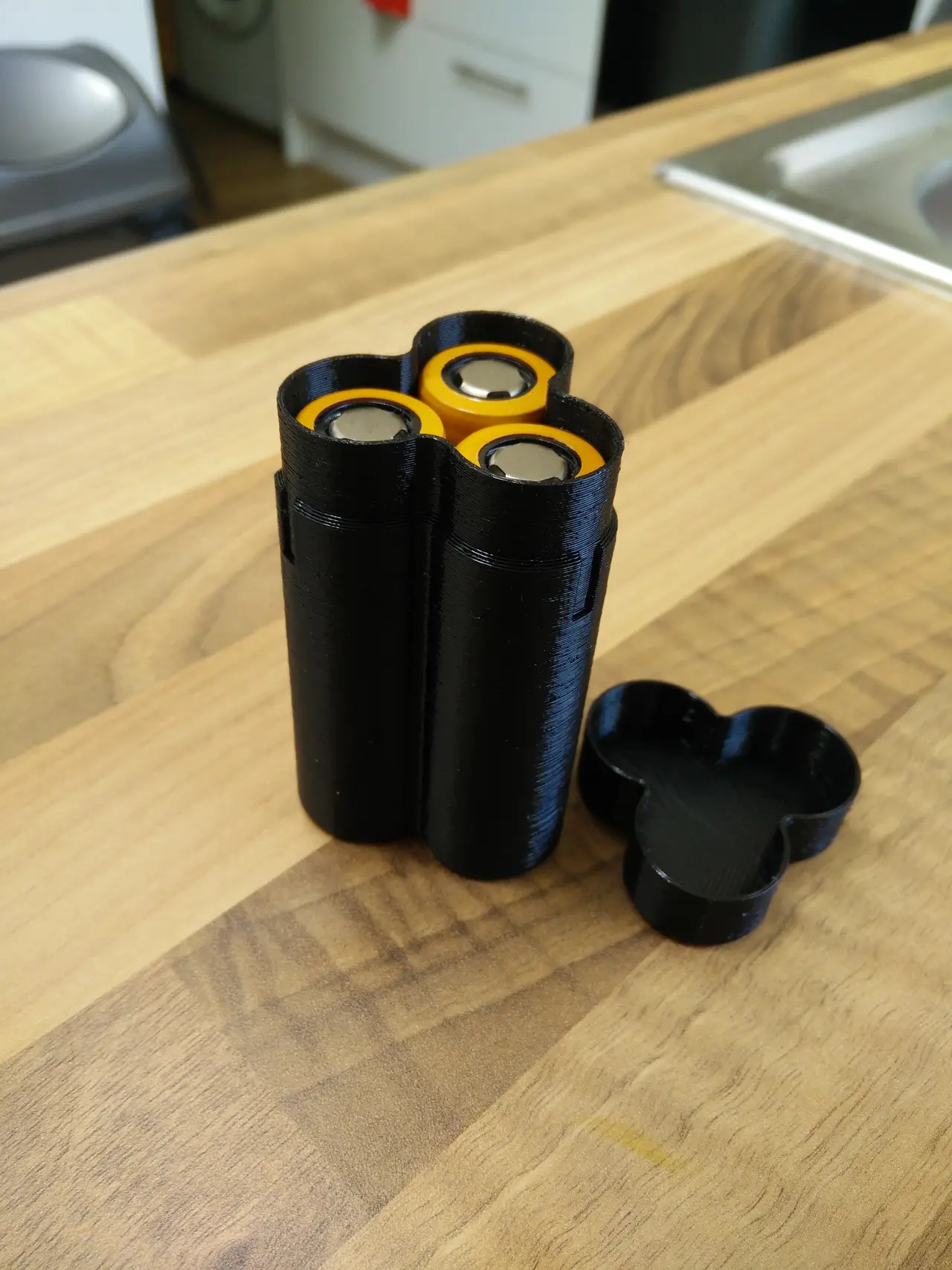 3x18650 Battery holder — modelo 3D