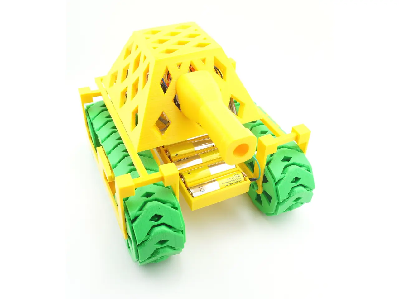 RC Tank that Prints without Support, Assembles without Hardware and Wires without Soldering — modelo 3D