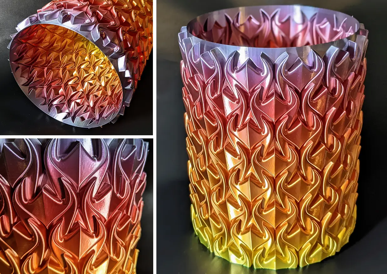 Fire Dragon Scale Vase — modelo 3D