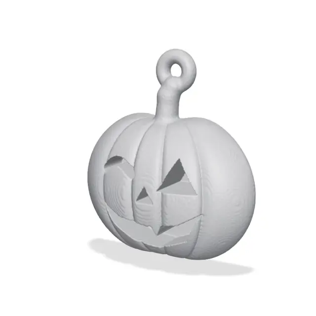Jack-o'-Lantern Ornaments Set – 4 Pumpkin Faces — modelo 3D
