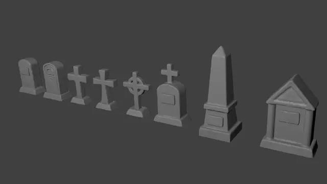 Headstones for Tabletop Gaming — modelo 3D