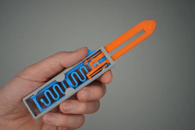 OTF Fidget Knife - only 3 Parts — modelo 3D