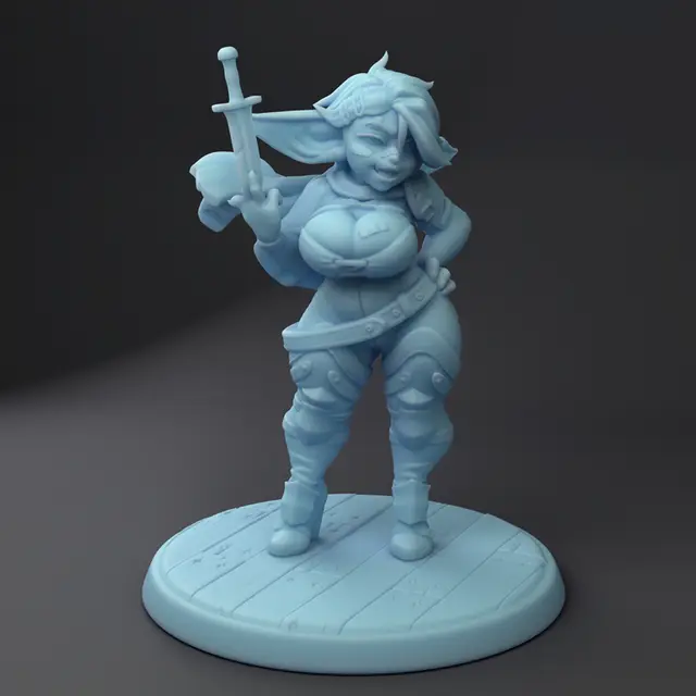 Meryl the Goblin ( Female Goblin Rogue / Dagger Assassin ) — modelo 3D