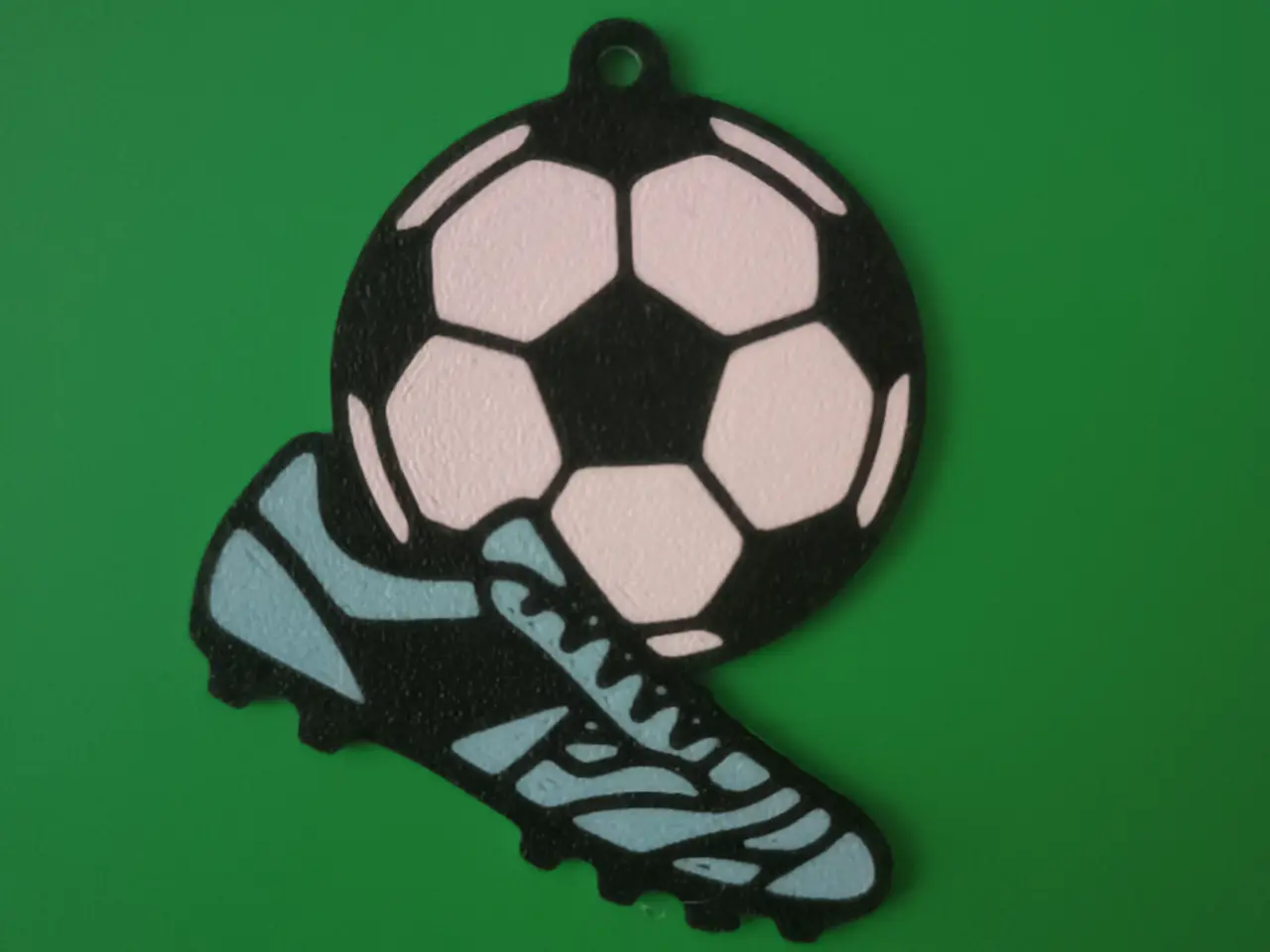 Fußball Anhänger / Schlüsselanhänger / Zipper — modelo 3D