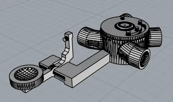 diy practice french horn kit prototype one key and valve model. THIS IS JUST A PROTOTYPE CHILL NOTHING IS FINAL AND ITS GONNA BE REFITTED TOWARDS ANOTHER PIPE SIZE — modelo 3D