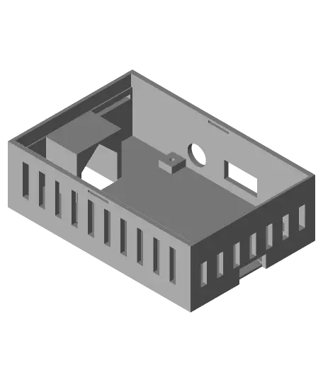 Raspberry Pi 3A with 3.5 inch GPIO LCD Case — modelo 3D