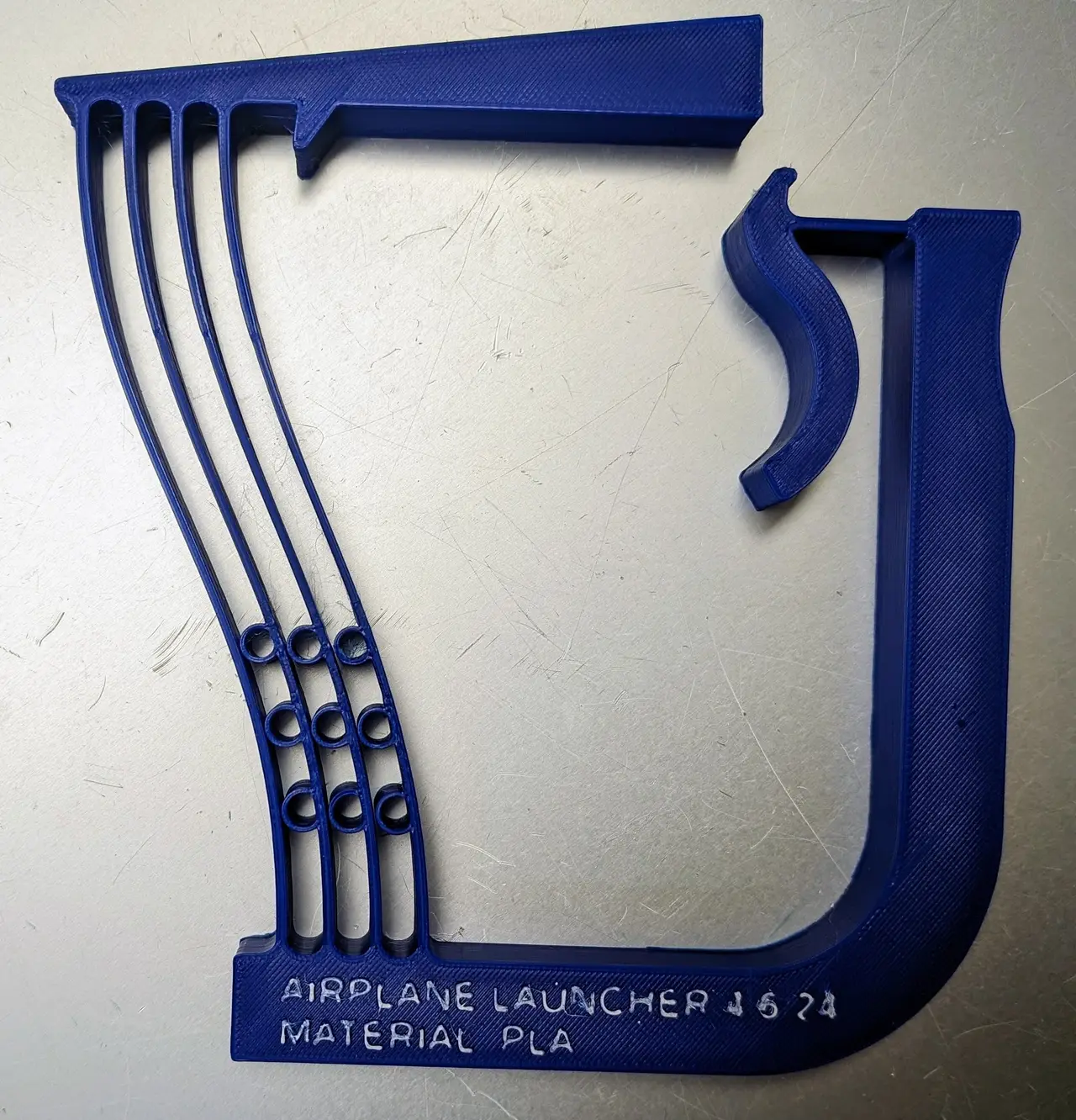 One-piece Paper Airplane Launcher — modelo 3D