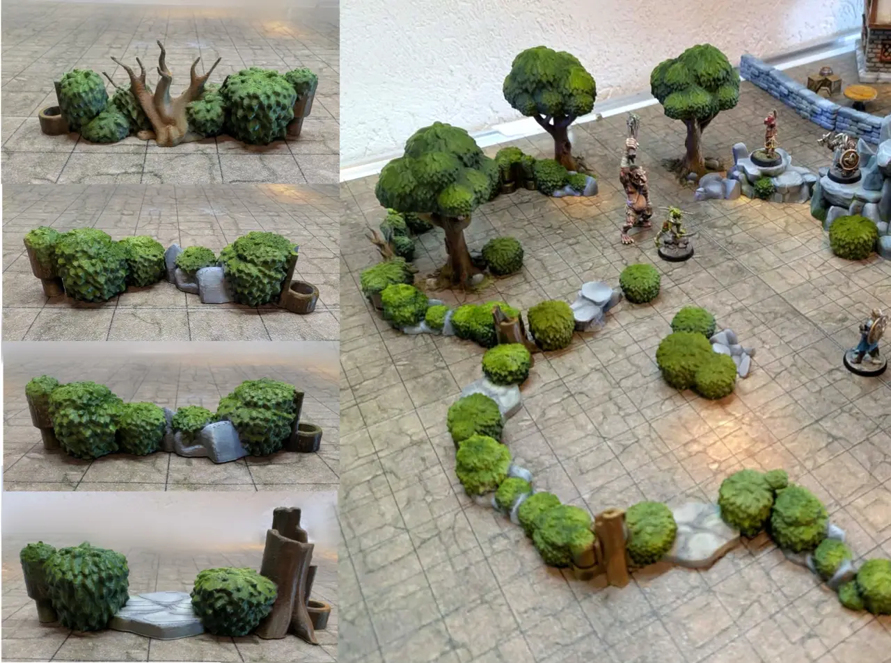 Forest modular tabletop terrain — modelo 3D