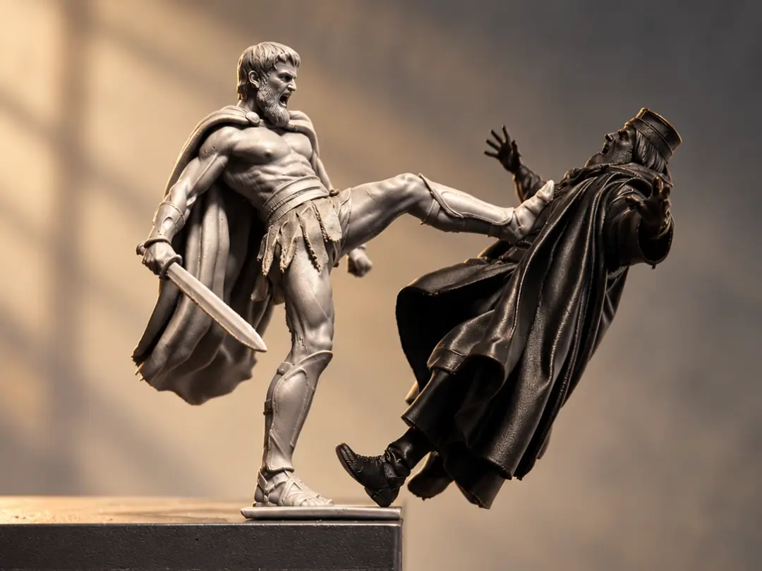 This is Sparta! -King Leonidas Kick Edge Display! — modelo 3D