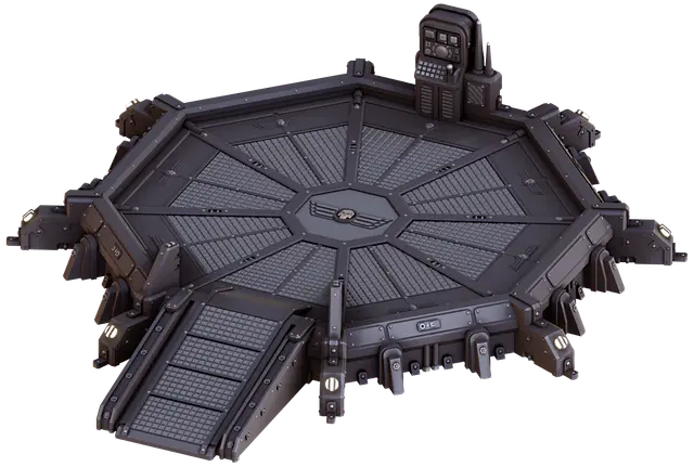 Grimdark Outpost Landing Pad — modelo 3D