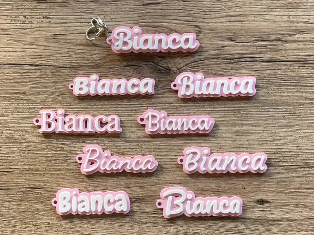 Customizable Name Keychain — modelo 3D