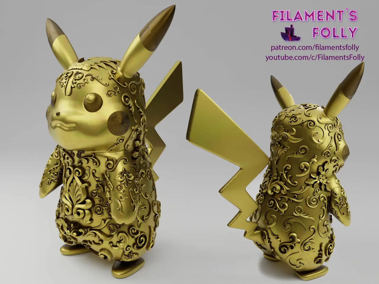 Ornamental Pikachu — modelo 3D