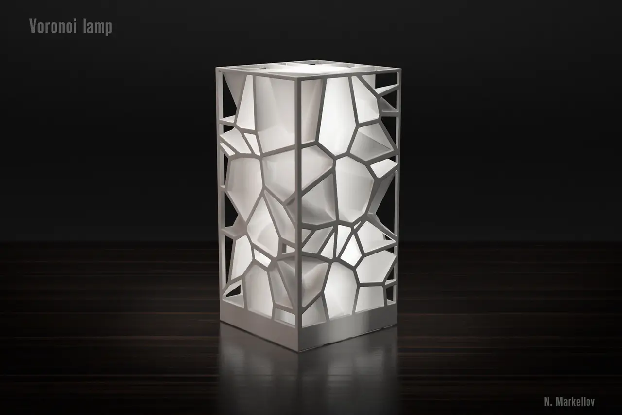Voronoi lamp (LQ version!!!) — modelo 3D